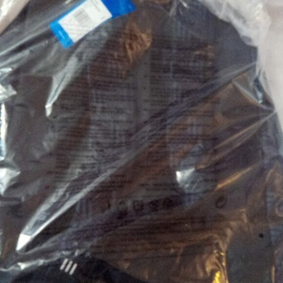 Adidas Black & Blue Monogram Laptop Backpack Book Bag Padded Adjustable Straps - Picture 5 of 12